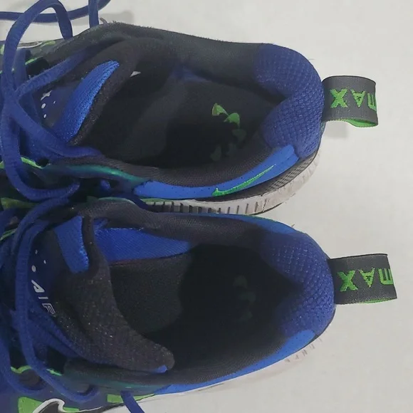 Air Max Men's Genome Dark Royal Blue Green Strike Sneakers Size 8.5 DC9410-400 - Picture 6 of 6